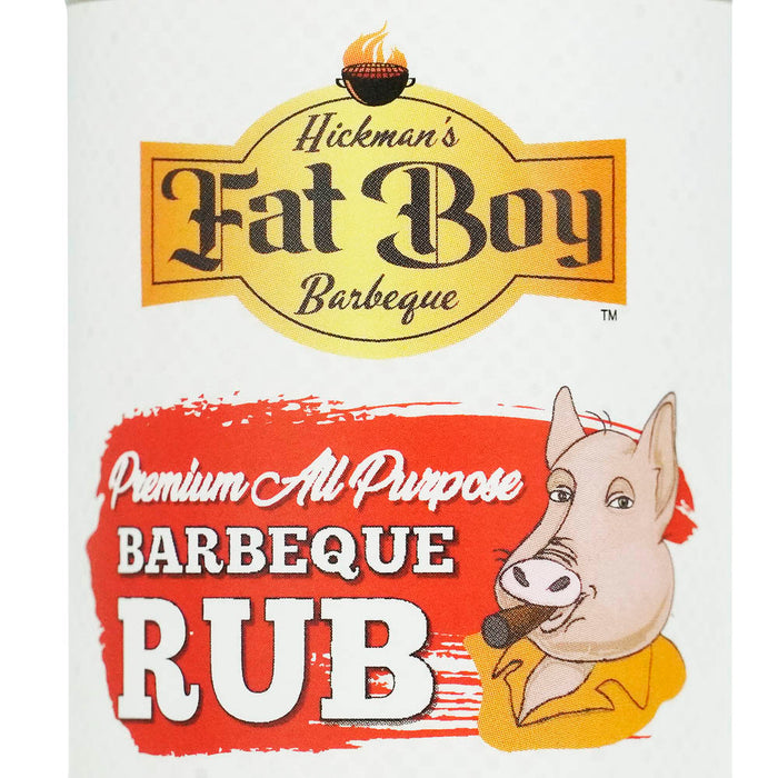 Fat Boy All Natural Premium All Purpose BBQ Rub 4 Oz Bottle Gluten Free 00001