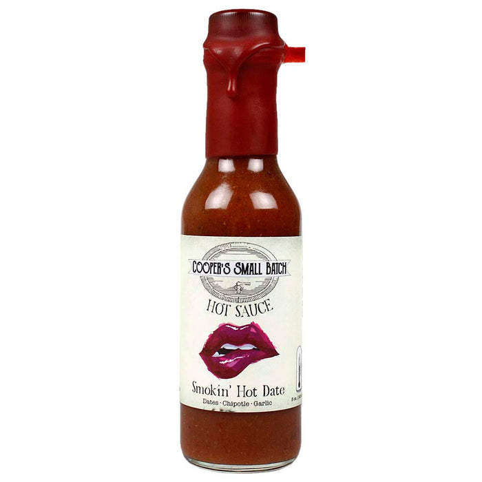 Smokin' Hot Date Hot Sauce Smokey Sweetness Cooper's Small Batch 5 Oz Bottle