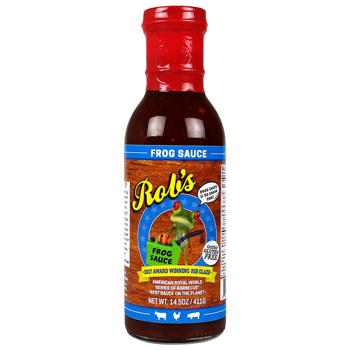 Rob's Frog Sauce Award-Winning BBQ Rib Glaze 14.5 Oz Award Winning Sauce 00414