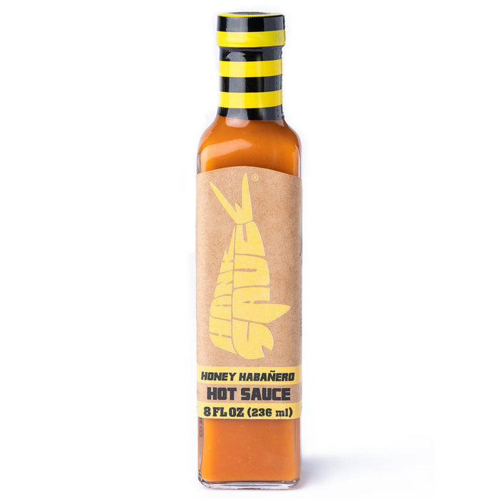 Hank Sauce Honey Habanero Hot Sauce Sweet Heat 8 Oz Bottle