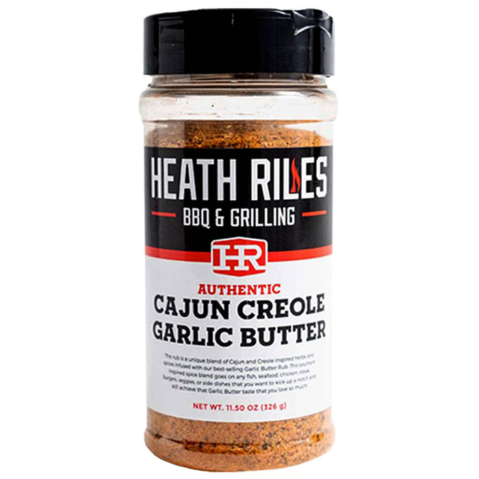 Heath Riles Creole Garlic Butter Rub 11.5 Oz Bottle Gluten and MSG Free 00754