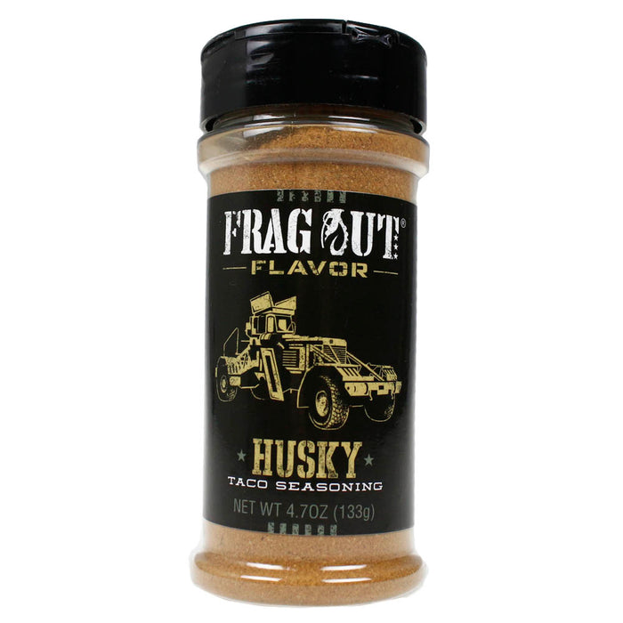 Frag Out Flavor Authentic Taco Seasoning Husky No Heat 0 Calorie 4.7 oz Bottle