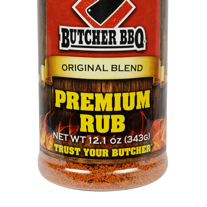 Butcher BBQ Premium Rub Original Blend 12.1 Oz BBQ Dry Rub Gluten Free No MSG