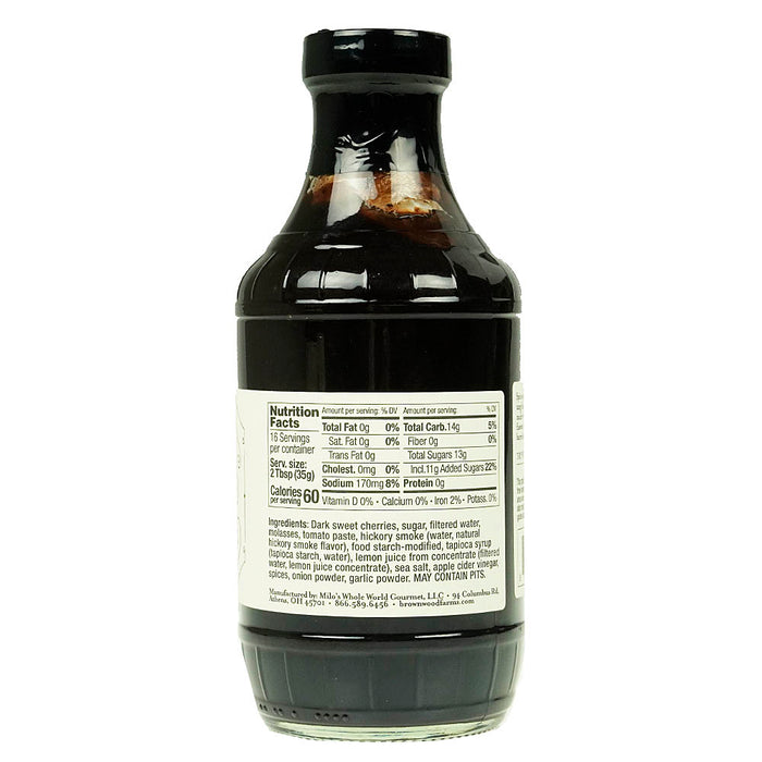 Brownwood Farms Sweet & Tangy Cherry BBQ Sauce Gluten Free Farm Fresh 20 Oz