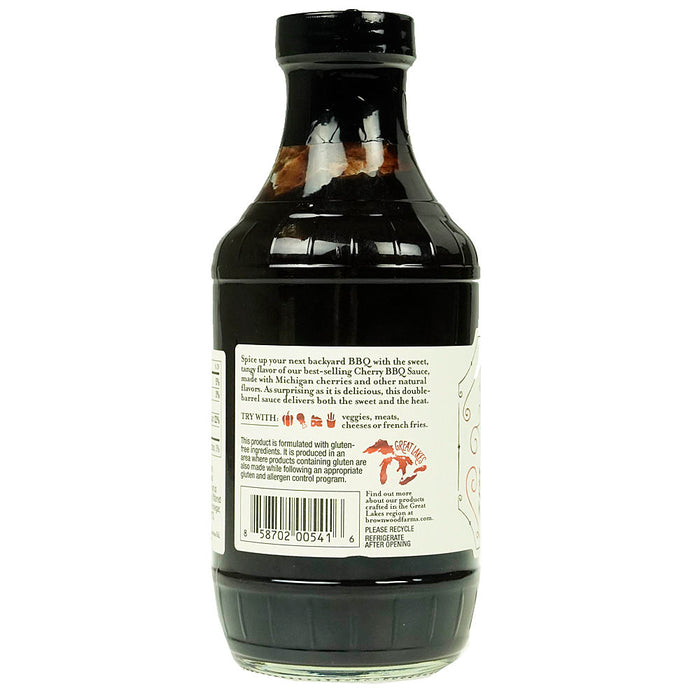 Brownwood Farms Sweet & Tangy Cherry BBQ Sauce Gluten Free Farm Fresh 20 Oz