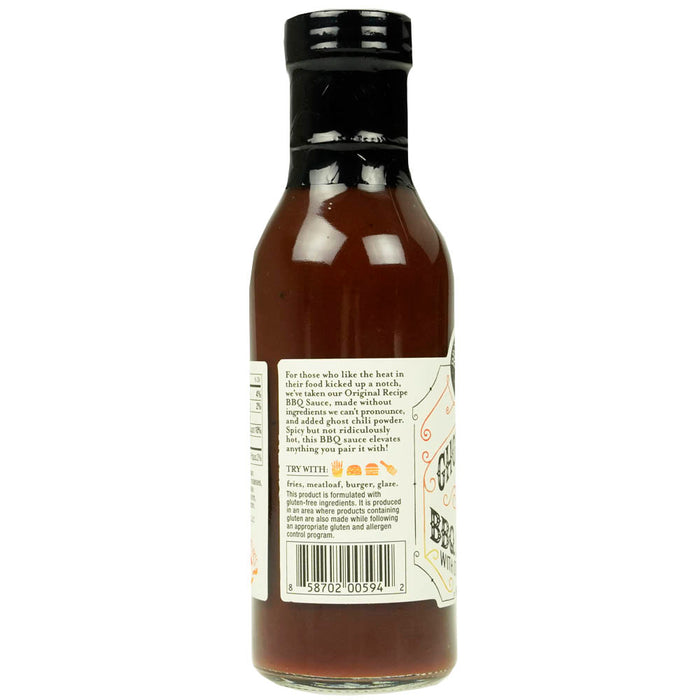 Brownwood Farms Ghost Pepper Spicy Hot Bourbon BBQ Sauce Gluten Free 14 Ounces