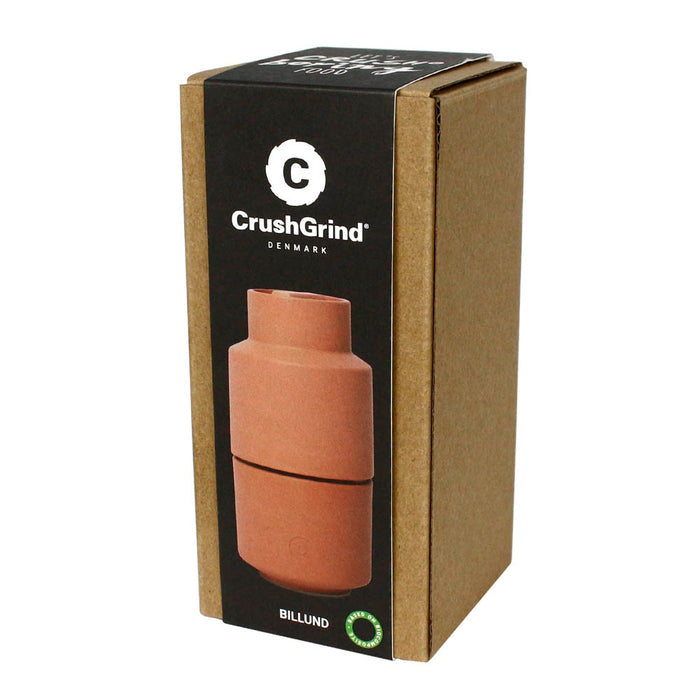 CrushGrind Billund Spice Grinder Patented Ceramic Mechanism Biocomposite Paprika