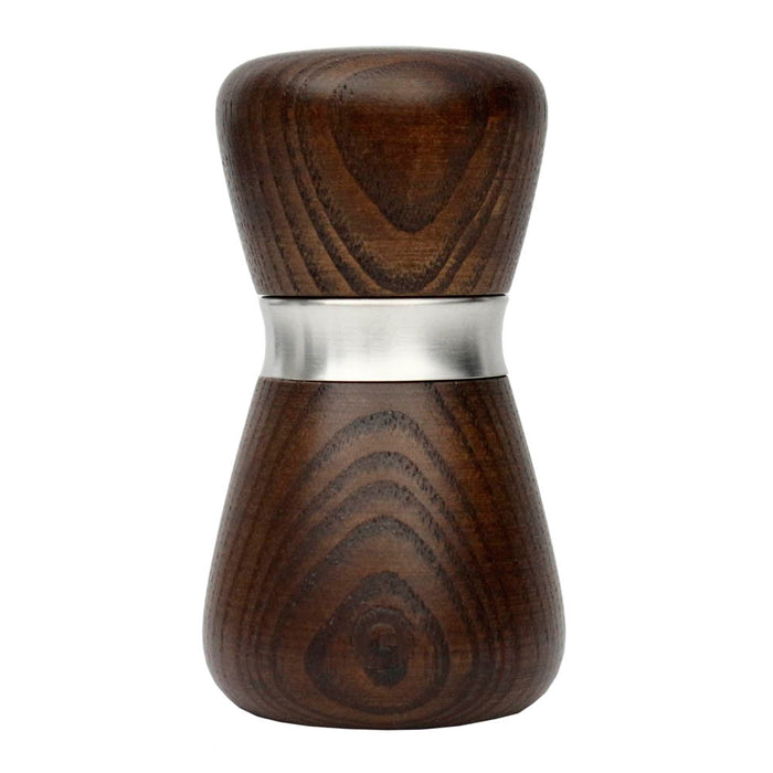 CrushGrind Kyoto Mini Salt or Pepper Mill Patented Ceramic Grinder Ash 10cm