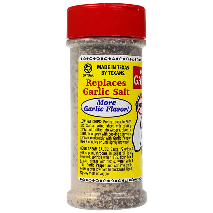 Obie Cue's Garlic Pepper Seasoning Double Strength No MSG Sugar or Gluten 5.4 Oz