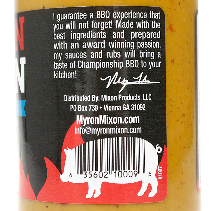 Myron Mixon Sweet Heat Mustard Sauce Made By 4-Time World BBQ Champion 18 oz.