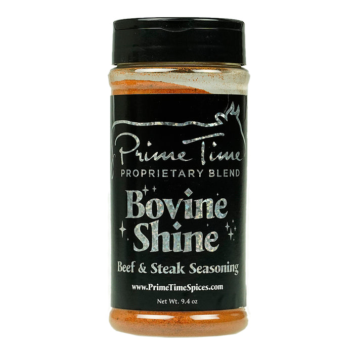Prime Time Spices' Bovine Shine 9.4 oz 0 Calorie Award Winning Beef Seasoning