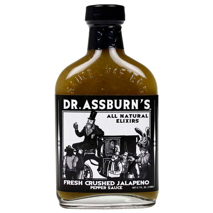 Sauce Crafters Dr. Assburn's Fresh Crushed Jalapeno Hot Sauce 5.7 oz Bottle