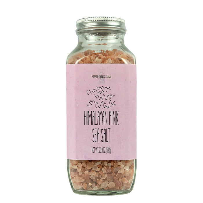 Pepper Creek Farms Himalayan Pink Sea Salt Stout Kosher Certified 20 oz Jar