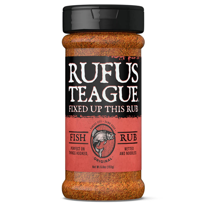 Rufus Teague Original Fish Rub Seasoning 6.8 Oz Bottle Gluten Free Kosher