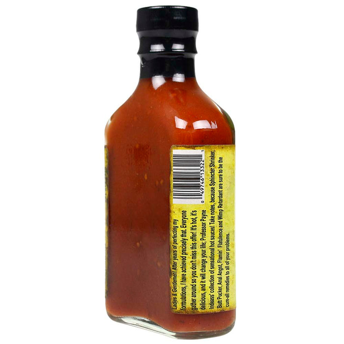 Sauce Crafters Professor Payne Indeass's Wimp Retardant Hot Sauce 5.7 Oz Bottle