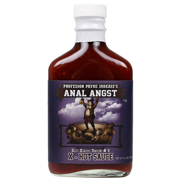 Sauce Crafters Professor Payne Indeass's Anal Angst Hot Sauce 5.7 oz Bottle