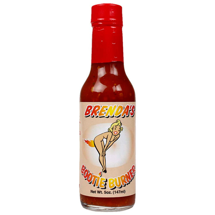 Sauce Crafters Brenda's Bootie Burner Hot Sauce Habanero Garlic 5 Oz Bottle