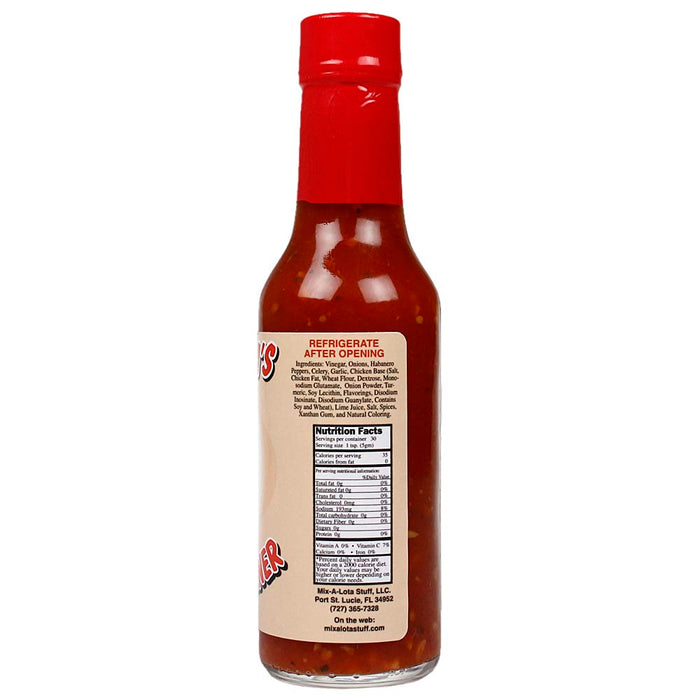 Sauce Crafters Brenda's Bootie Burner Hot Sauce Habanero Garlic 5 Oz Bottle