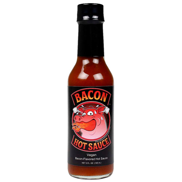 Sauce Crafters Bacon Flavored Hot Sauce Cayenne Spicy 5 Oz Bottle