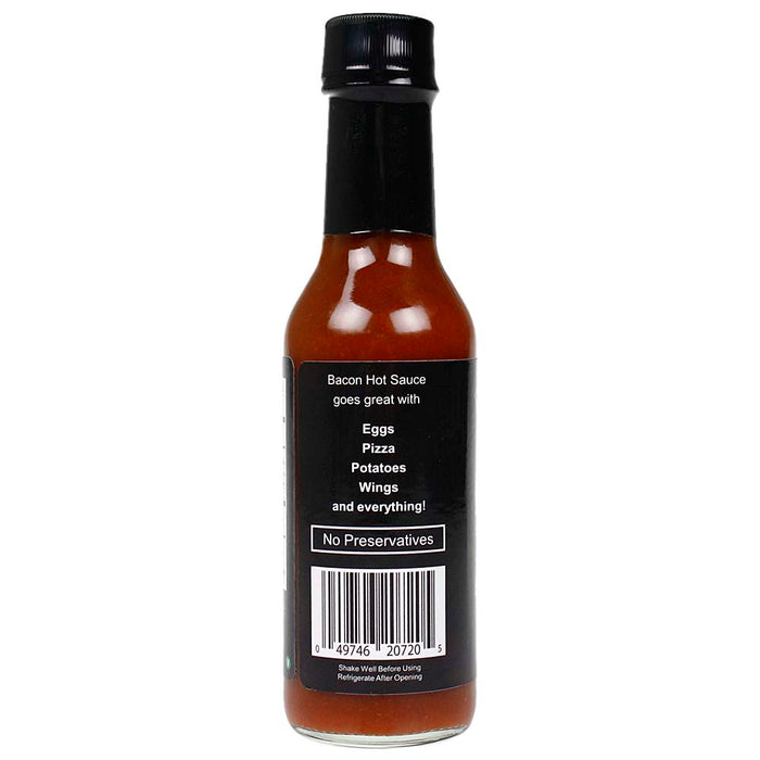 Sauce Crafters Bacon Flavored Hot Sauce Cayenne Spicy 5 Oz Bottle