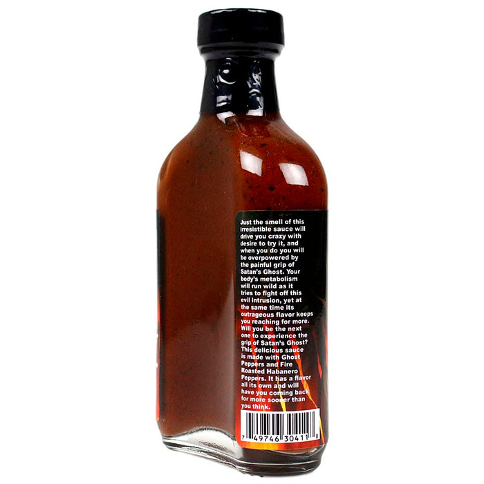 Sauce Crafters Satan's Ghost Hot Sauce Ghost Pepper All Natural 5.7 Oz Bottle