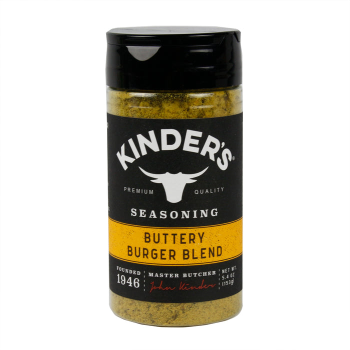 Kinder's Buttery Burger Blend Hand-Crafted Natural-Flavored Seasoning Mix 5.4 Oz