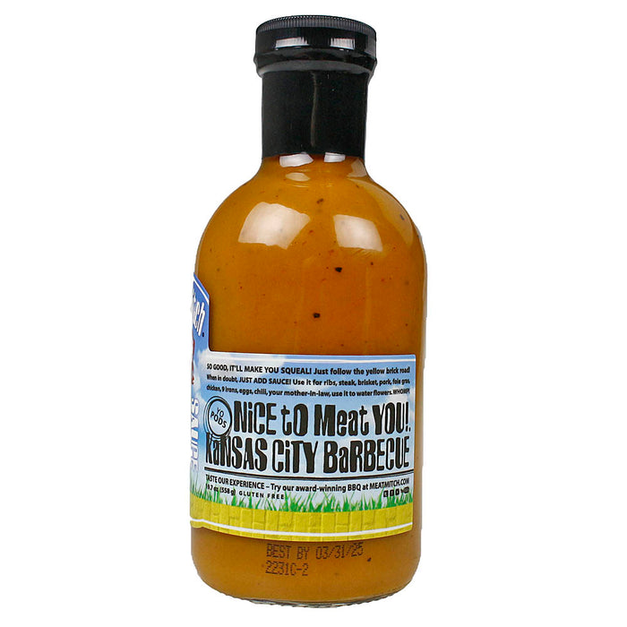 Meat Mitch Yellow Brick Road Gluten Free Golden Mustard Sauce 19.7 Oz Bottle