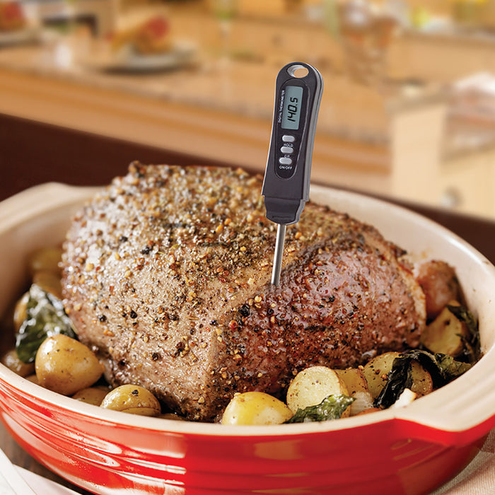 Mr. Bar-B-Q Digital Meat Thermometer Easy Read Stainless Steel with Case 40173Y