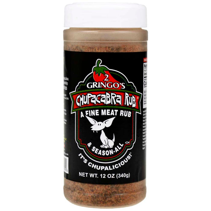 2 Gringos Chupacabra Original Rub 12 Oz All Purpose Seasoning Single Bottle