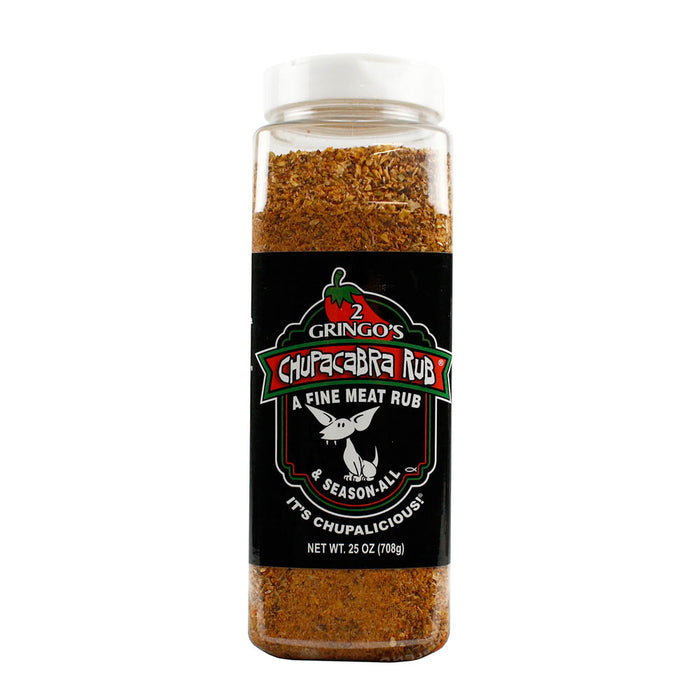 2 Gringos Chupacabra Original Blend Fine Meat Rub All Purpose Seasoning 25 oz