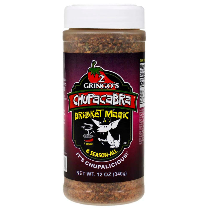 2 Gringos Chupacabra Brisket Magic Blend 12 Oz All Purpose Seasoning Single