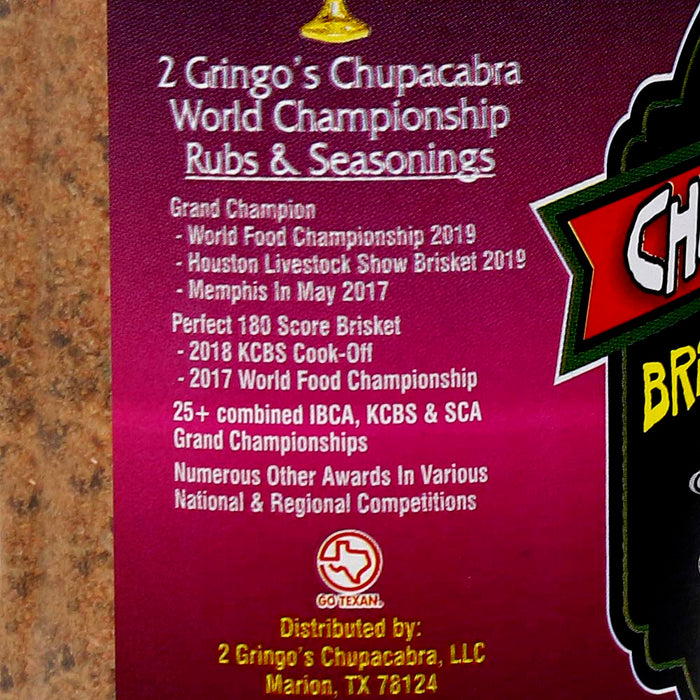 2 Gringos Chupacabra Brisket Magic Blend 12 Oz All Purpose Seasoning Single