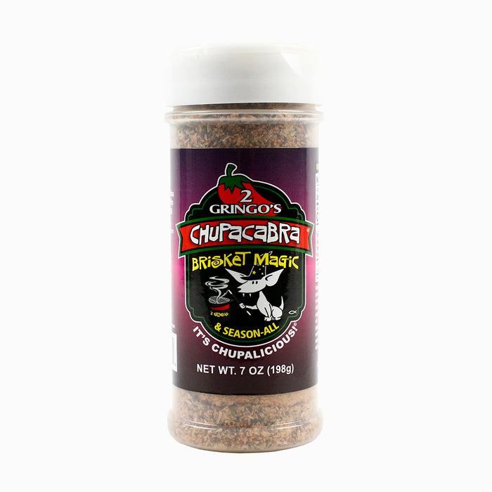 2 Gringos Chupacabra Brisket Magic Blend All Purpose Seasoning 7 Ounce Shaker