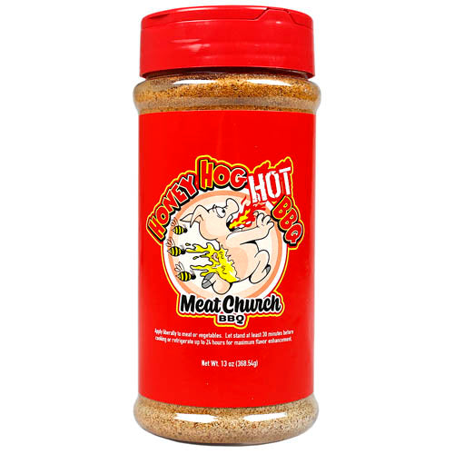 Meat Church Honey Hog Hot BBQ Rub 13 oz. Bottle No Msg Jalapeno Added 55257