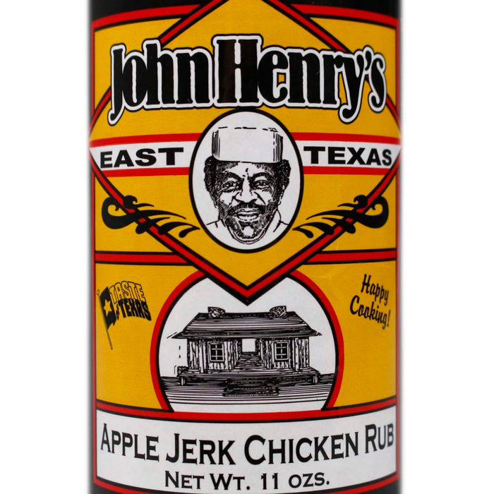 John Henry's Apple Jerk Chicken Rub Seasoning Ribs Veggies 11 Oz Bottle