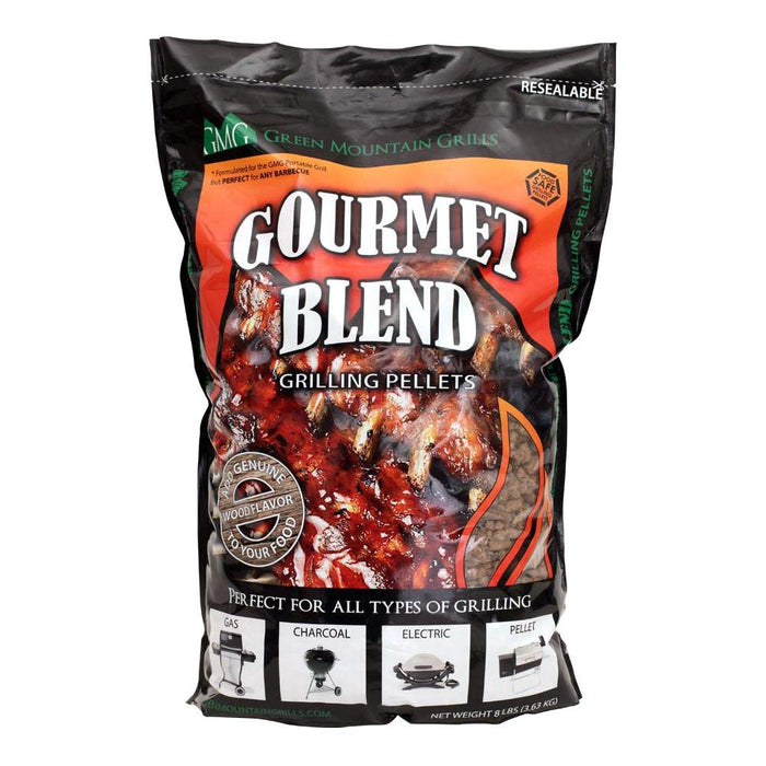 Green Mountain Grills Gourmet Pellet Blend 8 lb Bag Hickory Black Oak Mesquite