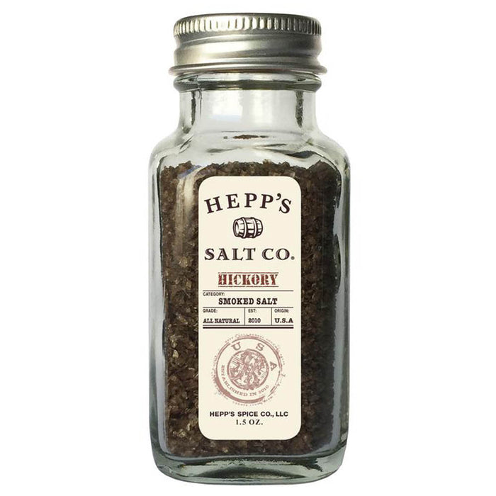 Hepps Salt Company Hickory Smoked Sea Salt 1.5 Oz Jar All Natural