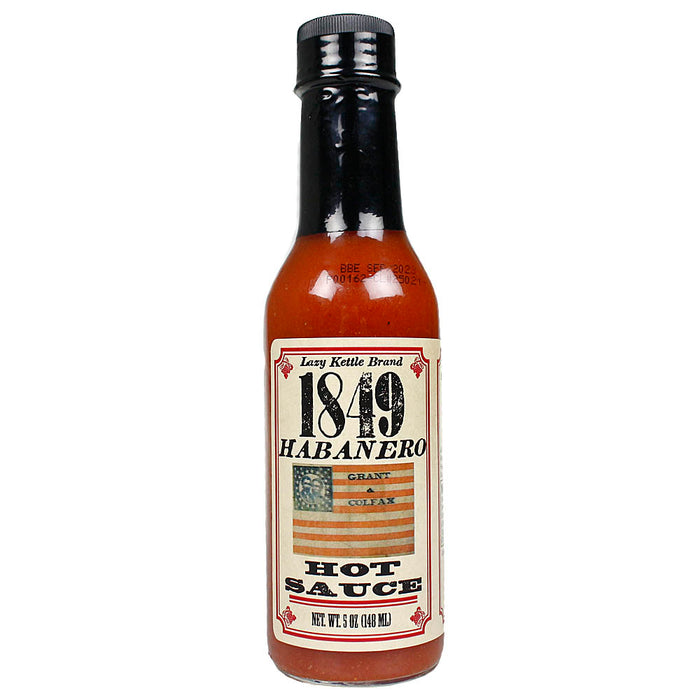 Lazy Kettle Brand 1849 All-Natural Habanero Grant & Colfax Hot Sauce 5 oz 71111