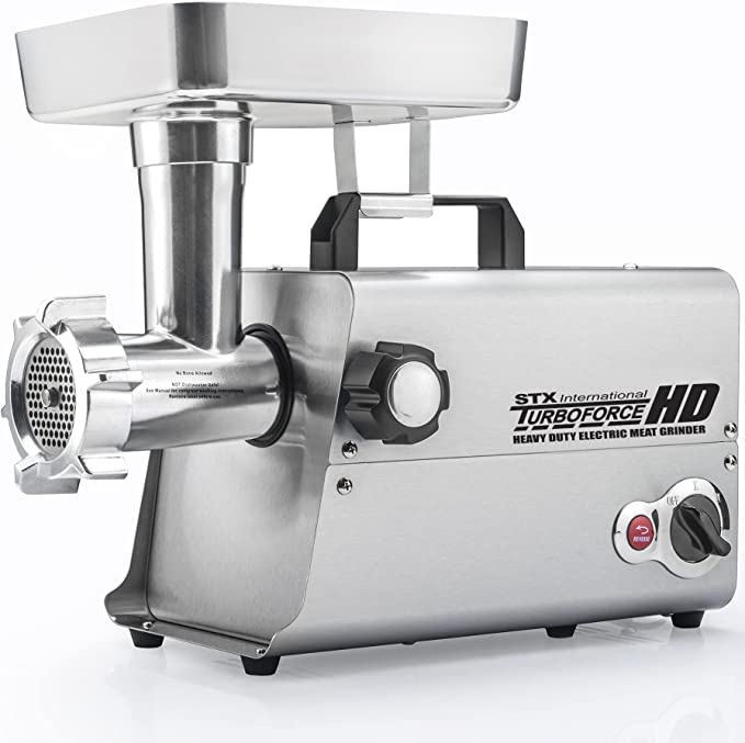 STX Turboforce 3500 TFHD Heavy Duty Meat Grinder Has Stainless Steel Housing