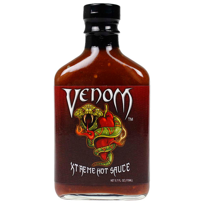 Sauce Crafters Venom Xtreme Hot Sauce Habanero Not for Beginners 5.7 Oz Bottle