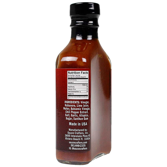 Sauce Crafters Venom Xtreme Hot Sauce Habanero Not for Beginners 5.7 Oz Bottle