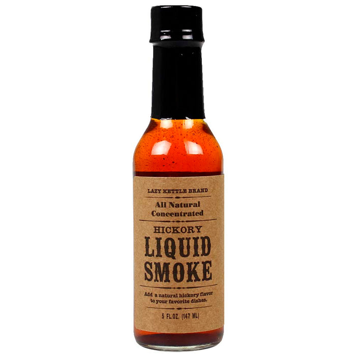 Lazy Kettle Brand Liquid Smoke Flavoring All Natural Hickory 5 Oz Bottle 73001