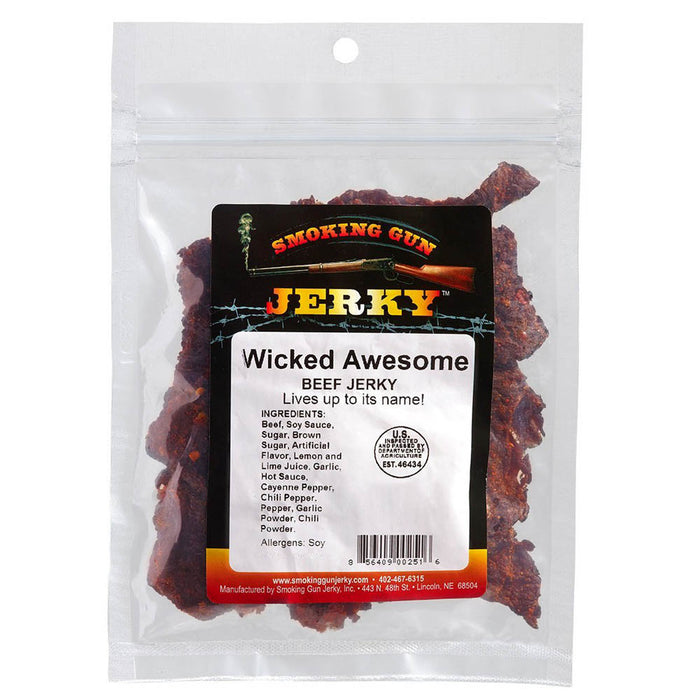 Smoking Gun Jerky Wicked Awesome Flavor Beef Jerky 2.75 Oz Bag 8-56409-00203