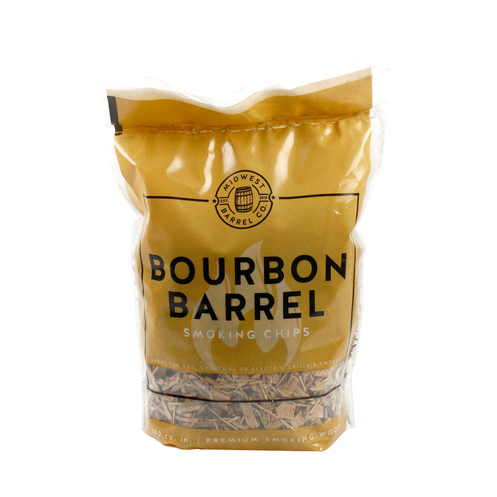 Midwest Barrel Company Genuine Bourbon Barrel BBQ Smoking Wood Chips