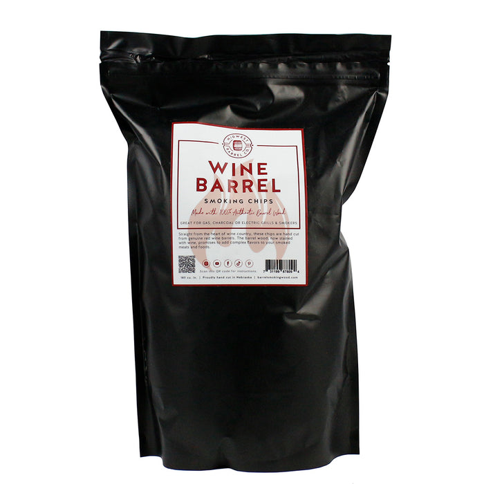 Midwest Barrel Company Genuine Red Wine Barrel BBQ Smoking Wood Chips