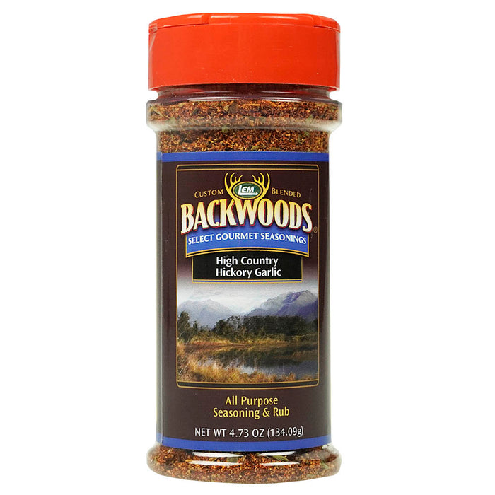 LEM Hickory Garlic All Purpose Seasoning High Country Rub Backwoods 4.73 ounces
