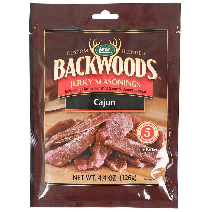 Backwoods Cajun Jerky Seasoning Cure Packet Makes 5 Lbs of Meat 4.4 Oz 9022