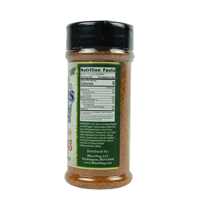 Blues Hog Dry Rub Ritas & Fajitas All-Purpose Seasoning All-Natural 6.5 Ounces