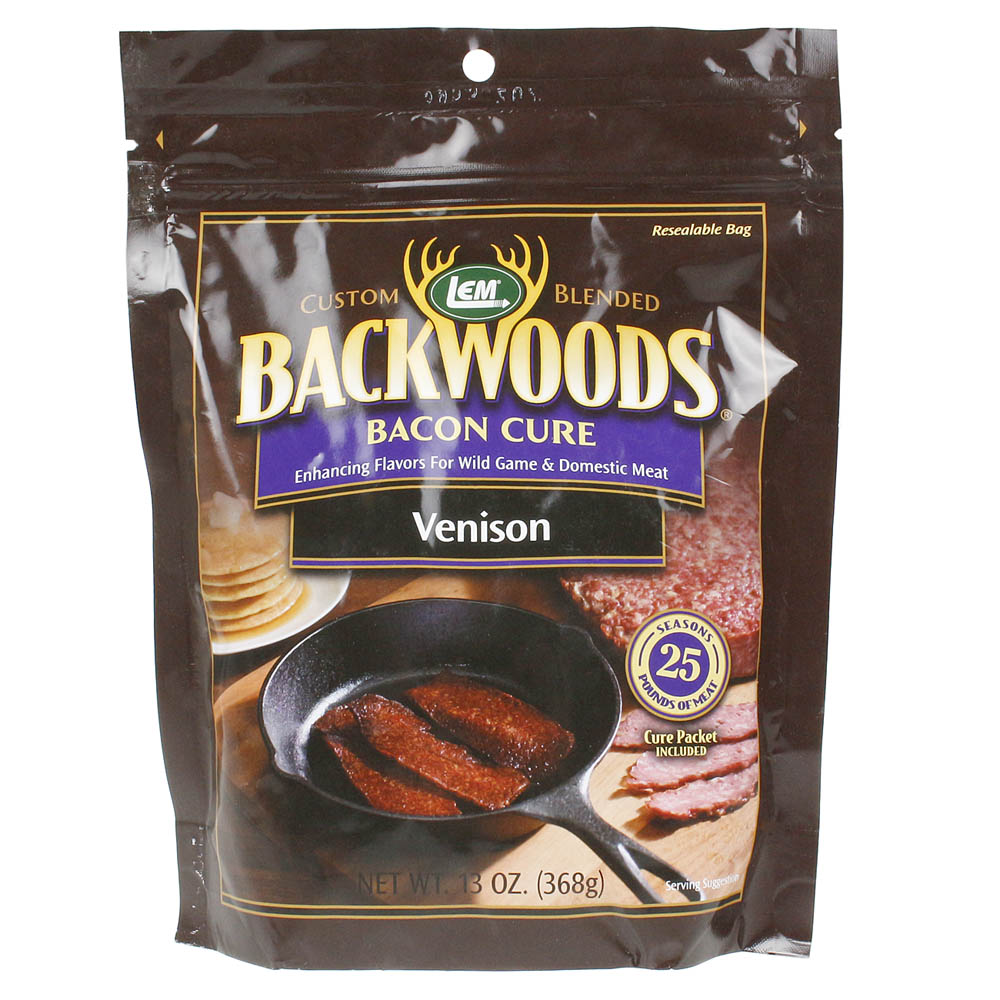 Backwoods 13 Oz Venison Bacon Seasoning Cure Packet Makes 25 Lbs of Me ...