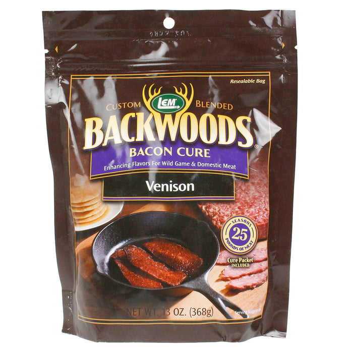 Backwoods 13 Oz Venison Bacon Seasoning Cure Packet Makes 25 Lbs of Meat 9137